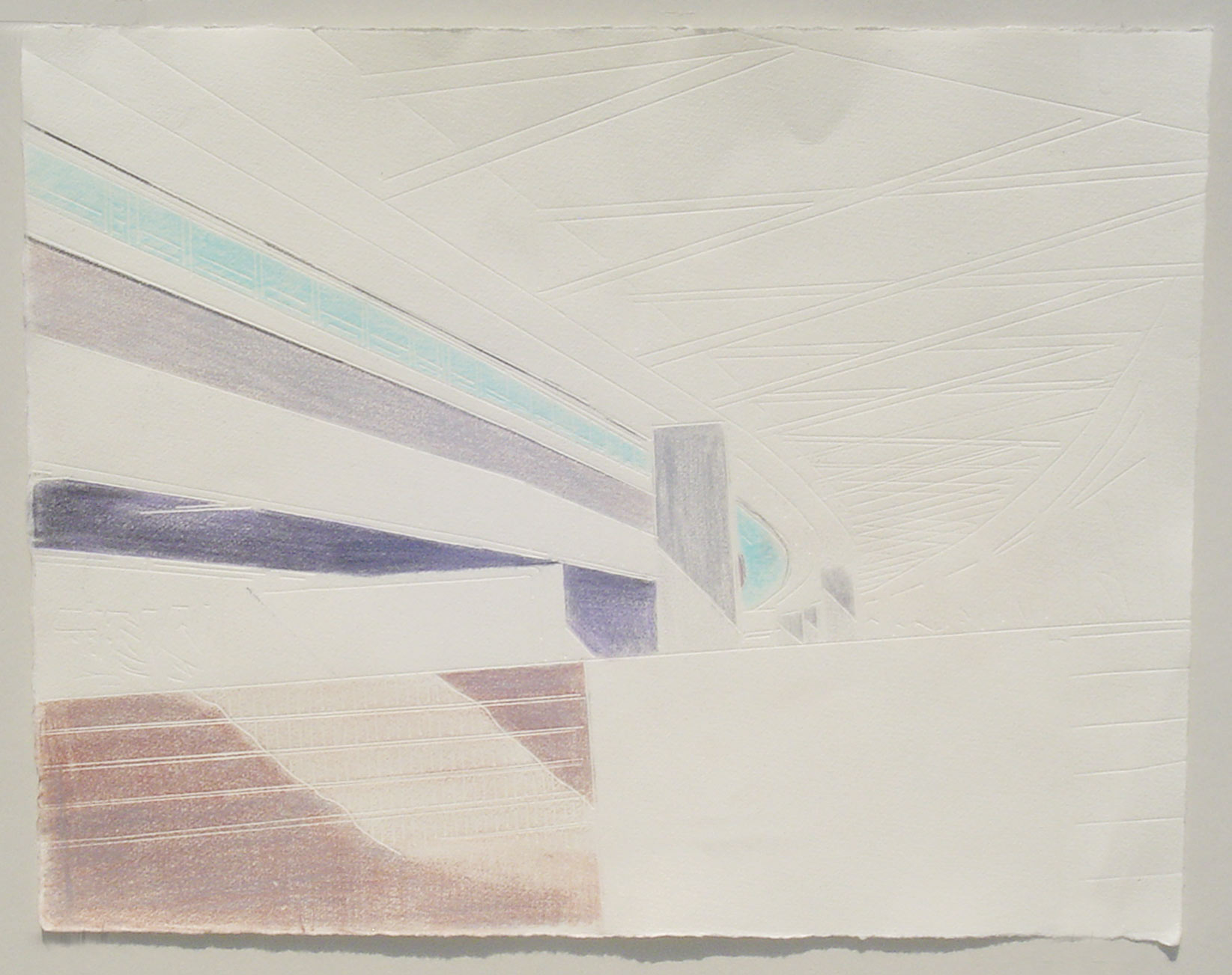 From the series "meine kapsel", 2012, 29 x 38 cm, coloured stamping on paper