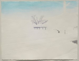 From the series "meine kapsel", 2012, 29 x 38 cm, coloured stamping on paper